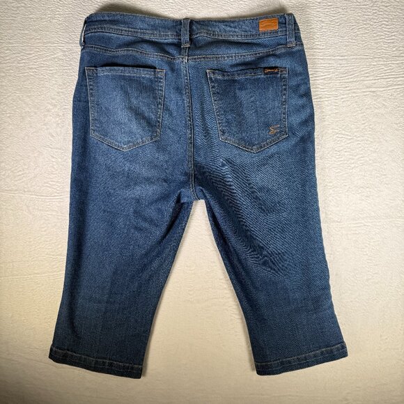 Seven7 Audrey Skimmer Jeans Womens Blue Capri Sz 14 Pants Stretch Mid Rise Denim - Picture 2 of 8